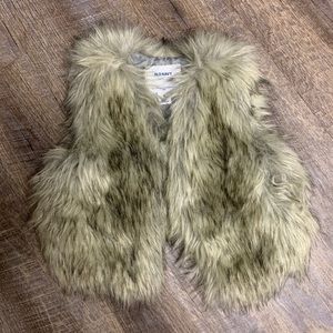 Old Navy Faux Fur Vest - size 3T